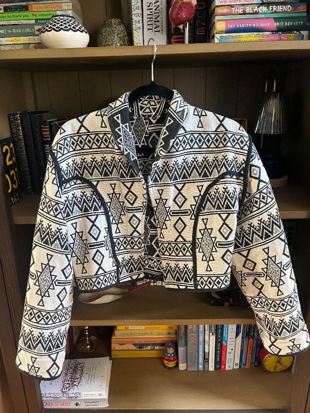 Reversible Aztec Cropped Jacket - Picture 2 of 5